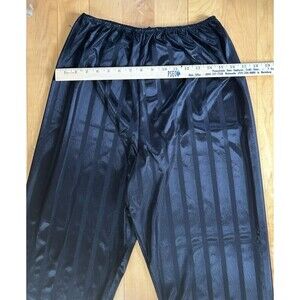 Vintage Made In USA USA Undercover Wear Sheer Stripes Black Silky Bottoms M